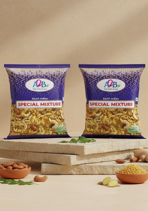 Adyar Anand Bhavan Sweets and Snacks A2B Special Mixture (Pack of 2 x 200 g)