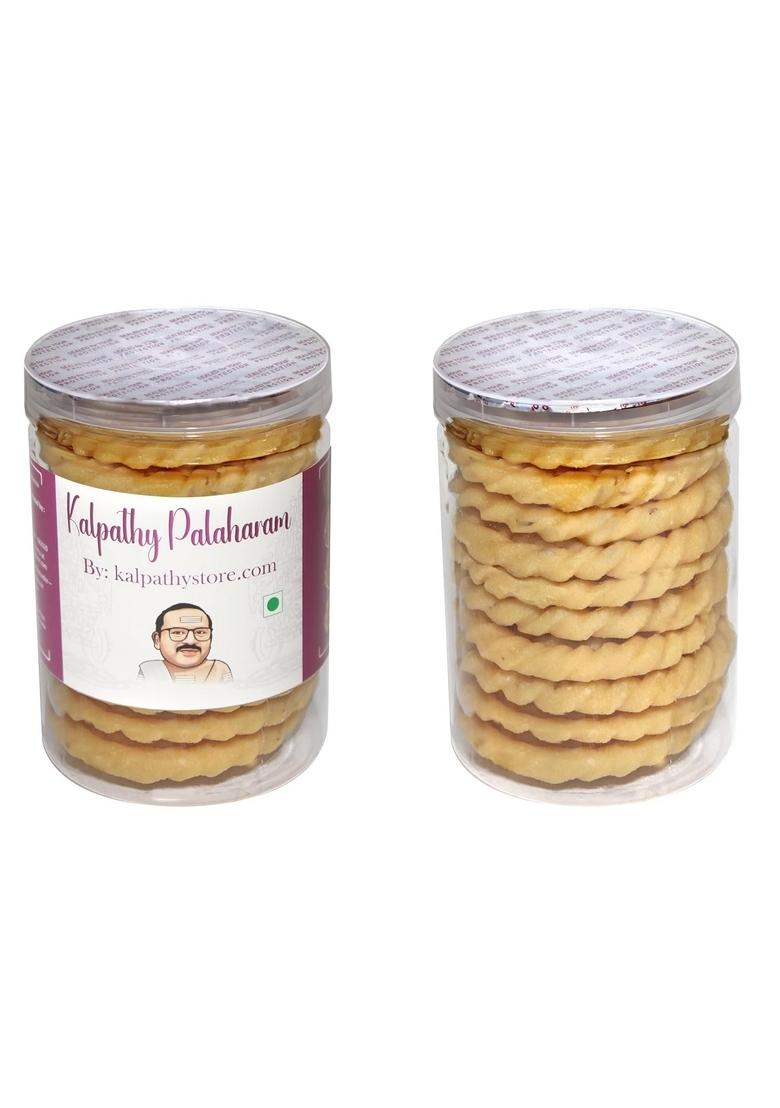 KALPATHYSTORE Kai Murukku | Handmade Butter Chakli Traditional South Indian Snack Made with Coconut Oil 10 Nos Pack