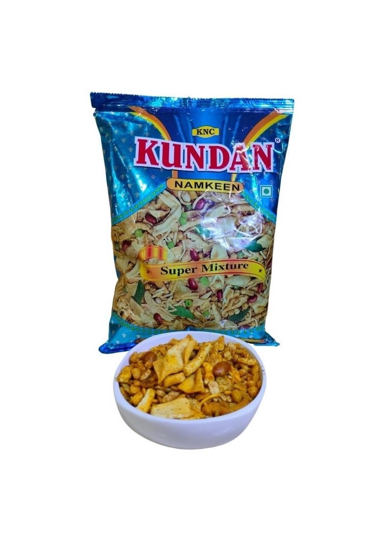 KUNDAN NAMKEEN Super Mixture Crispy & Crunchy Spicy Snacks Indian Mixture, Pack of 1