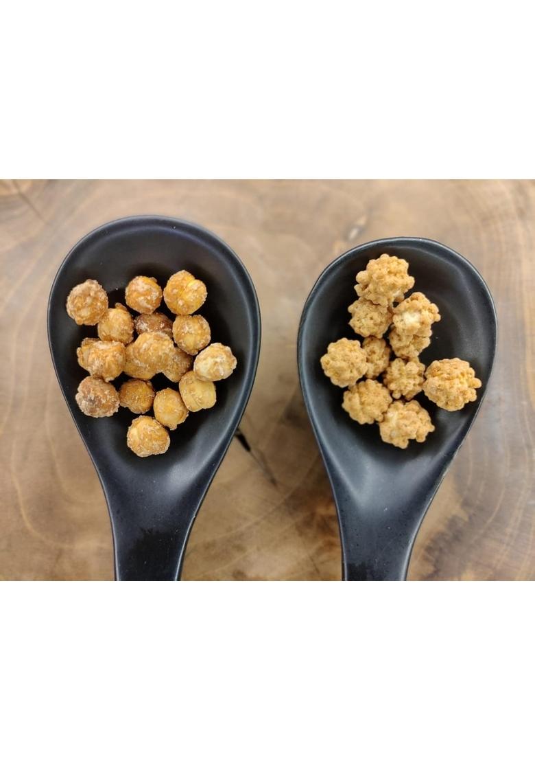 FOODCLOUD.IN Munchies-Roasted Gur Chana -Healthy Snacks,75g x 3 (Pack of 3)