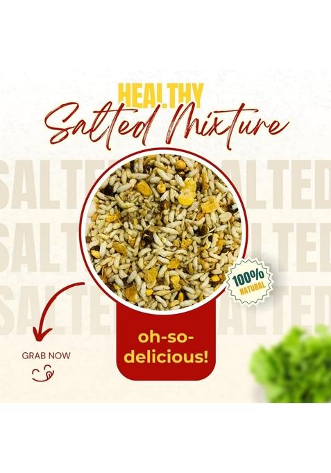 BANARASI KAKKA JI Salted Mixture with Mustard Oil & Salt | Hand Roasted, Not Fried No Artificial Colors Chemicals 250g (Pack Of 2, Mixture)