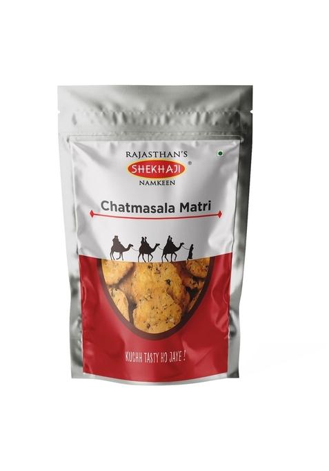 SHEKHAJI Chaat Masala Mathri 200 gm pack | Ready to Eat Snacks Tea time Indian Namkeen Nashta Authentic Regional Preparation