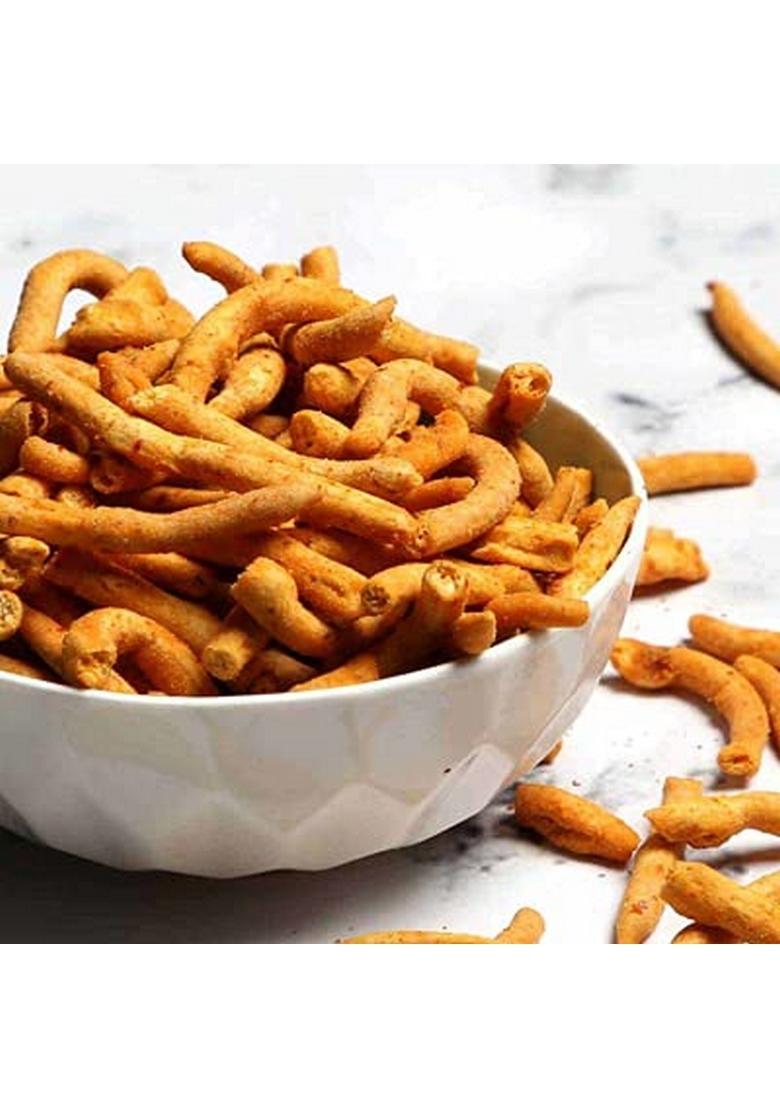 FreshoCartz Special Rajasthani Khokha Sev | Jadi Ganthiya/Gathiya Spicy Sticks Namkeen Snacks (100gram)