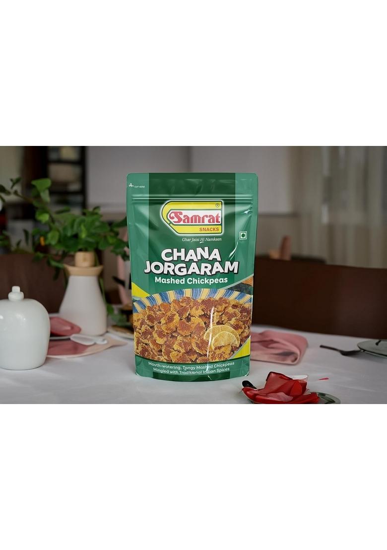 SAMRAT | Chana Jor Garam Mashed Chickpeas Namkeen Flavorful Snack to Satisfy Your Craving Ghar Jaisi Hi (1 KG)