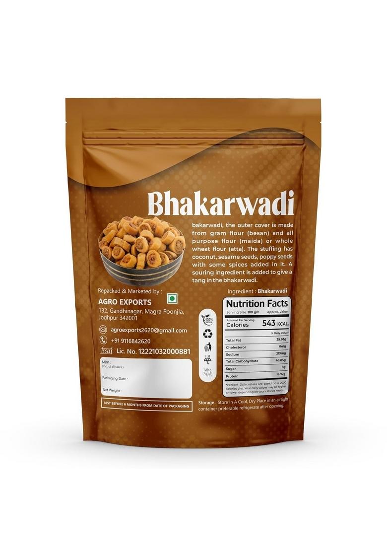 Natural Fridge Bhakarwadi (400g) | Munching Snacks Bites for Foodie Indians Traditional Indian