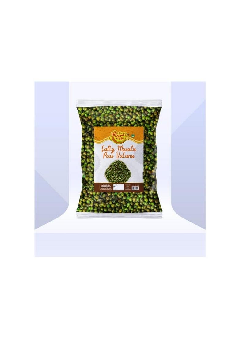 Mmaa's Veggie Namkin Matar Vatana Tasty and Crunchy Chatpata Salty Masala Green Party Snack|Green & Spicy Peas/Vatana/Matar Namkeen||Festive Season Savoury Snack-250 * 1Pack
