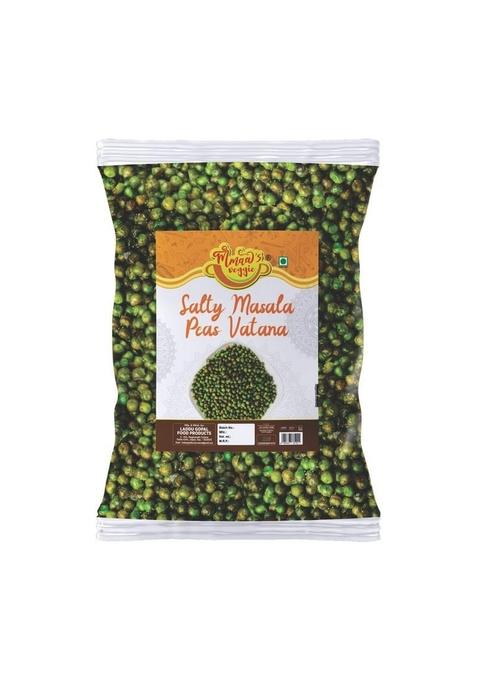 Mmaa's Veggie Namkin Matar Vatana Tasty and Crunchy Chatpata Salty Masala Green Party Snack|Green & Spicy Peas/Vatana/Matar Namkeen||Festive Season Savoury Snack-250 * 1Pack