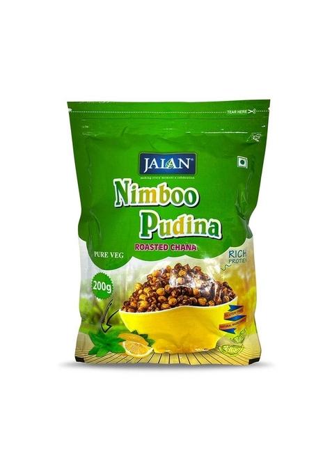 JALAN Roasted Chana (NIMBOO PUDINA Flavour)(Pack of 2)200gm x 2pc Total Wt.= 400gm
