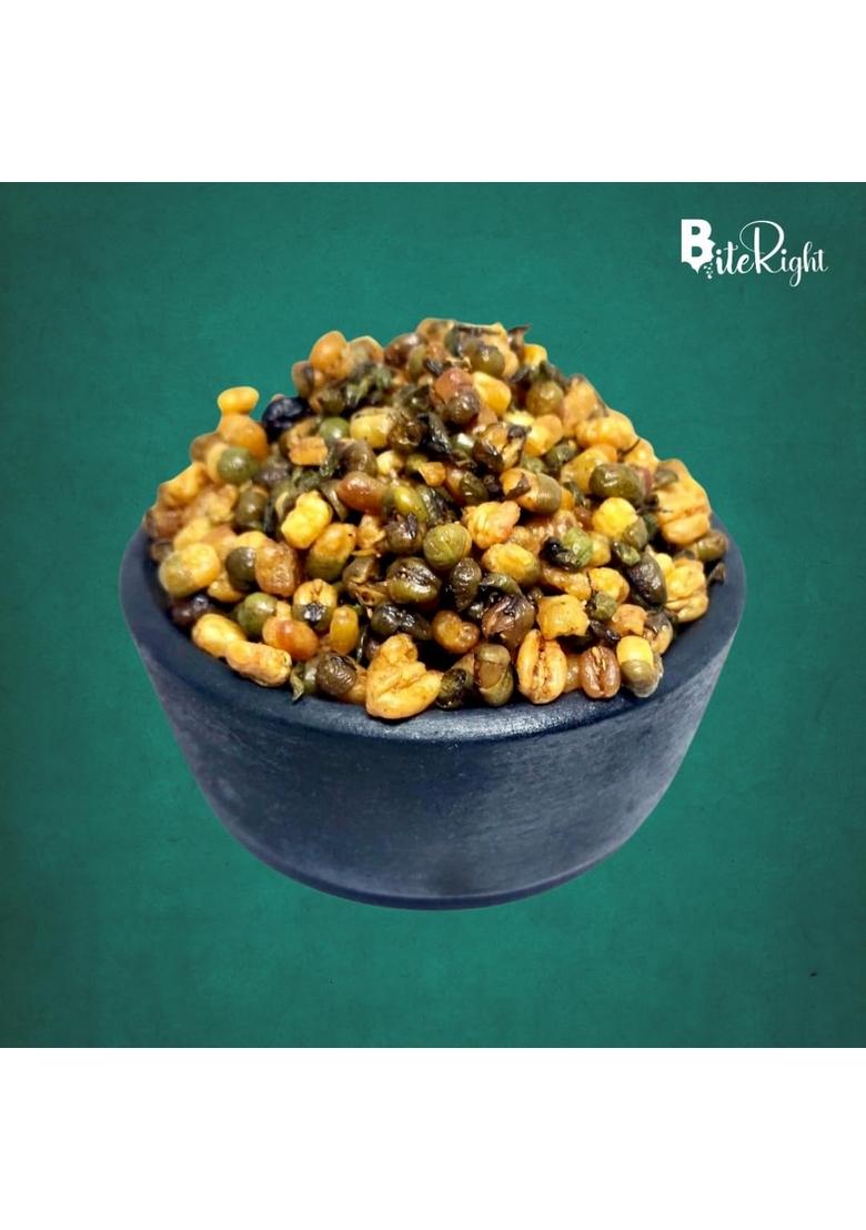 BiteRight Roasted Moong 300 gm | High in Protein Healthy Oil Free Diet Snack (Pack of 2, 150 Each)