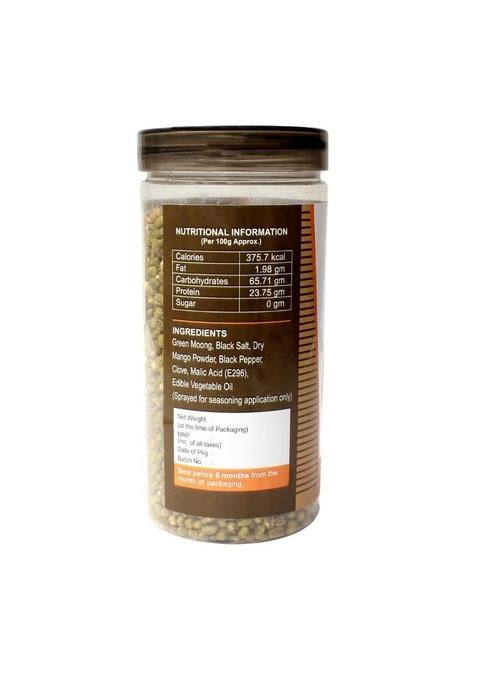 BiteRight Roasted Moong 300 gm | High in Protein Healthy Oil Free Diet Snack (Pack of 2, 150 Each)