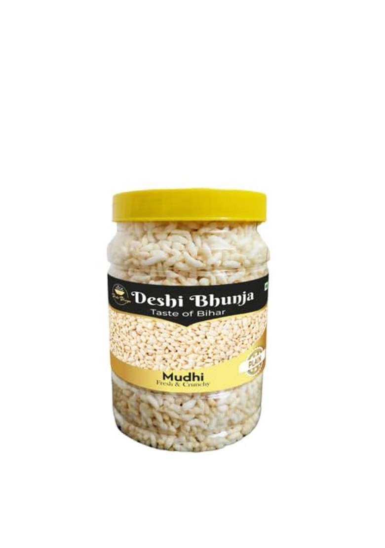 Deshi Bhunja Bihar Special Mudhi Plain | Jharkhand Product Roasted Snacks Oil Free (500 Gm) - Indya