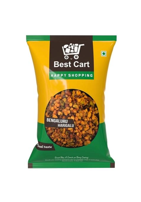 Best Cart-Happy shopping Hurigalu Bengaluru Namkeen Mixture Mixed fryed Pulses chana dal Masoor Peanut Hyacinth Beans healthy deit snacks (400 GRAM)