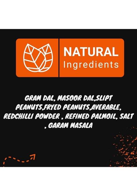 Best Cart-Happy shopping Hurigalu Bengaluru Namkeen Mixture Mixed fryed Pulses chana dal Masoor Peanut Hyacinth Beans healthy deit snacks (400 GRAM)