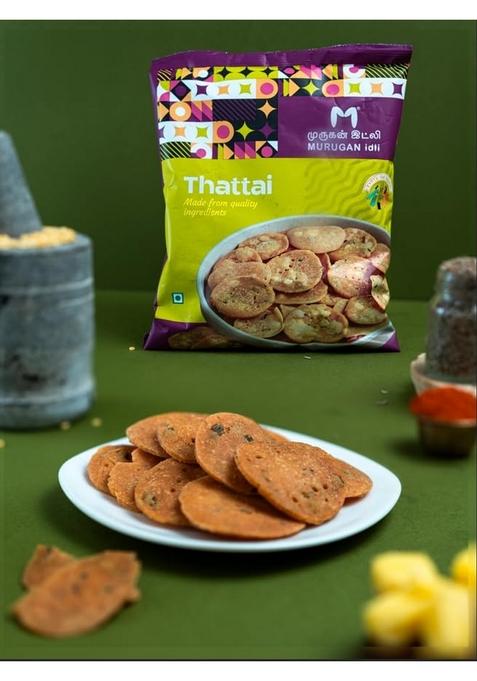 MURUGAN IDLI Pepper Thattai 200gm | Crispy & Delicious Traditional Indian Namkeen Snack Perfect for Gifting, Festivals, and Tea Time
