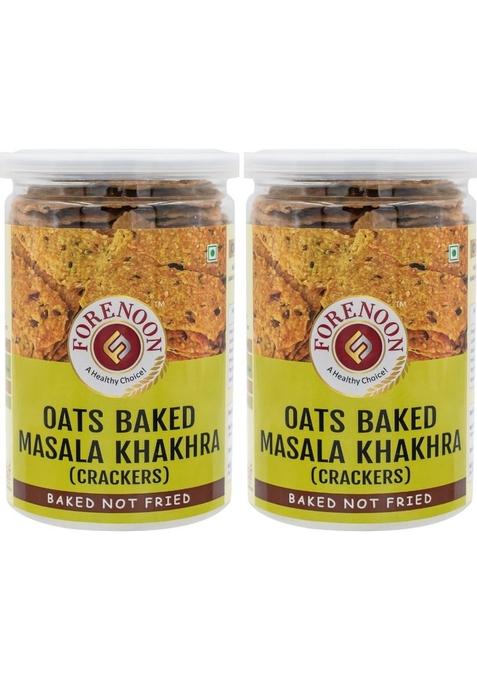 Fore Noon Oats Baked Masala Khakhra Cracker (pack of 2)