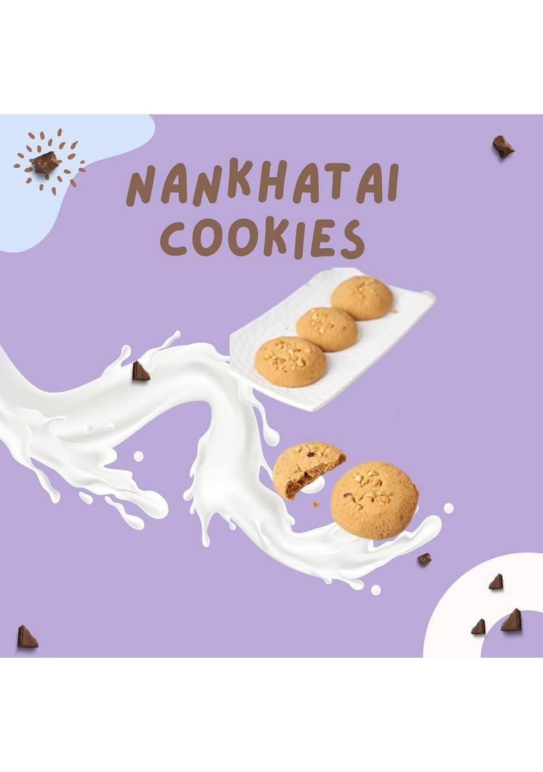 Seewans Traditional Authentic Surti Nankhatai (200gm) | Buttery Premium Biscuits Crispy Tea Time Snack Delicious Healthy Cookies