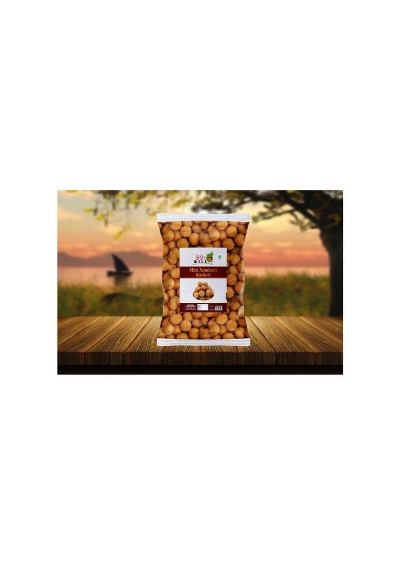 90's MILL Chhoti Gol Kachori Masala Mini Namkeen Bachcha Kachaudee Small Kachauri Snacks for Foodie Indian | Freshly prepared crispy, Yummy Healthy & Hygienic-350g*2Pack