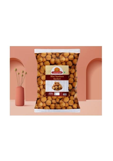 GHOTARAM Homemade Moong Dal Kachori||Baked Mung Namkeen Kachauri||Chatpati Masala Kachaudee||Mini Kachori||Bachcho Ka Favourite Kachori Nashta Tasty Yummy Snack-350g*2Pack