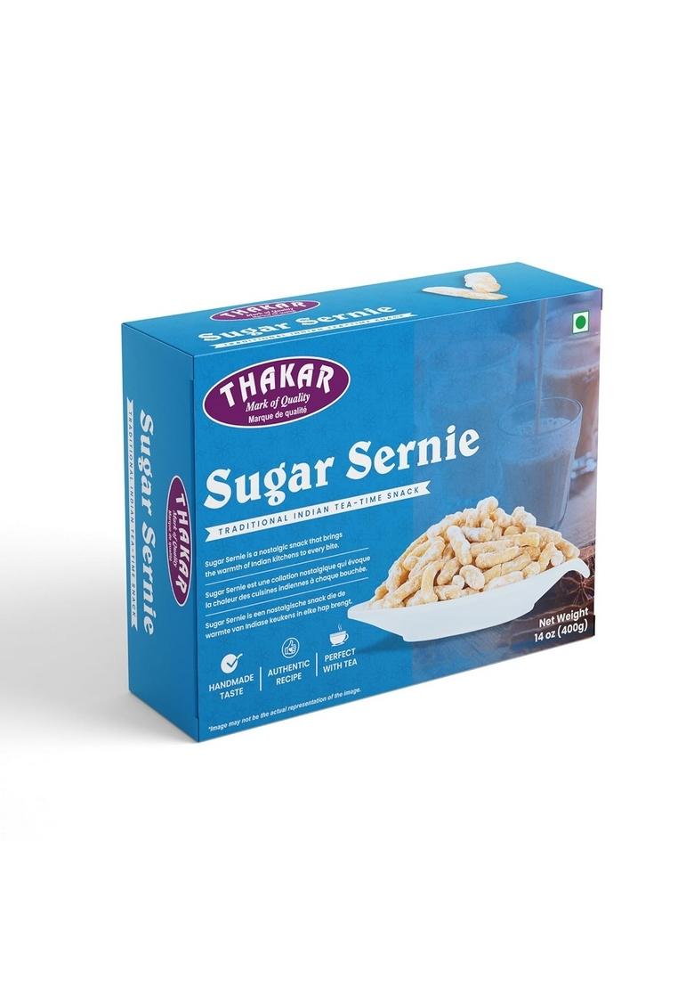 THAKAR SugarSirni 400g | SirniSweet.Snack Traditional IndianSweet Sugar-Coated Pare Sweet Tea-TimeSnack Festival SweeTSnack Crispy SweetSirni Indian Festive Namkeen