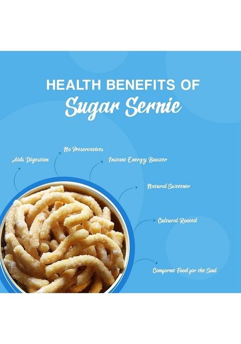 THAKAR SugarSirni 400g | SirniSweet.Snack Traditional IndianSweet Sugar-Coated Pare Sweet Tea-TimeSnack Festival SweeTSnack Crispy SweetSirni Indian Festive Namkeen