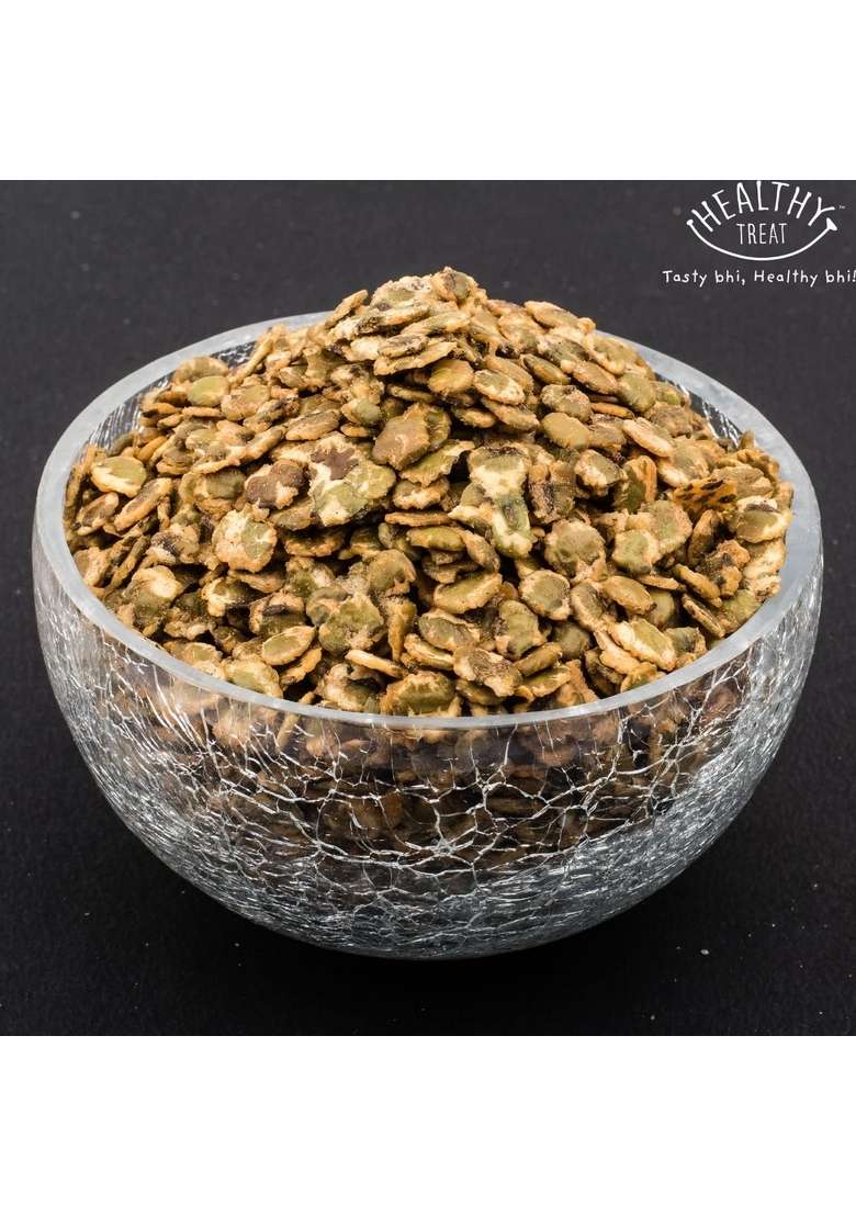 Healthy Treat Roasted Green Moong Jor 150gm | Snack, 100% Oil-Free Snack High Protein, Gluten Free, Vegan - Indya