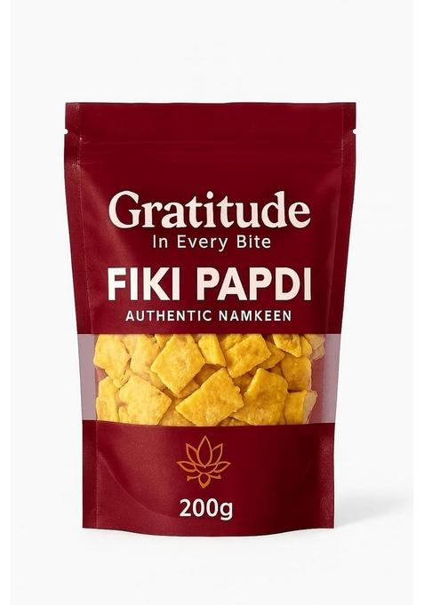 Gratitude Namkeen Fiki Papdi Surat Special| Authentic Gujarati | 200g No Salt Festive Snack Traditional Taste
