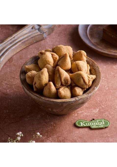 KUNJILAL s Allahabadi Samosa | Bite-Sized Tea-Time Snack Savory Filling with Desi Spices & Ghee 400 g Pack Ready-to-Munch Namkeen