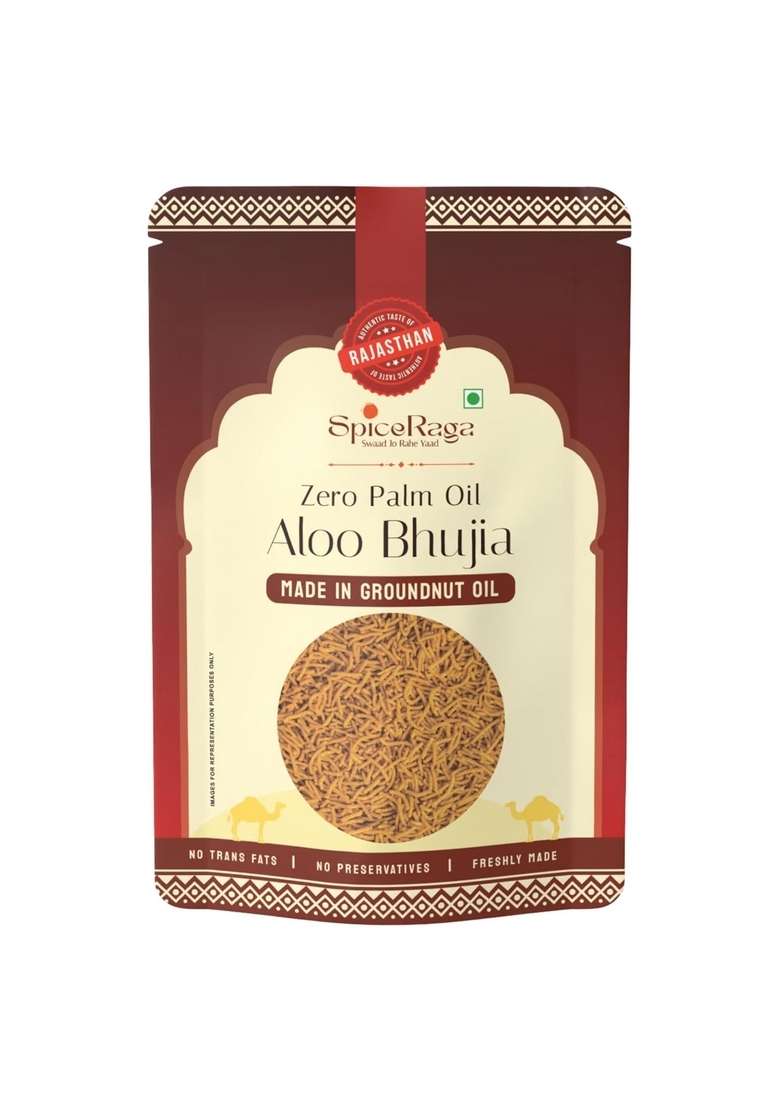 SPICERAGA Travel Munch Combo | Tangy Pudina Makhana, Cream & Onion Aloo Bhujia, Roasted Peanuts and Namkeen Mix No Palm Oil Pure Groundnut Light, Crunchy Travel-Friendly Snacks - Indya