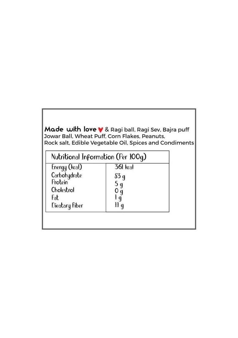 Roastum Diet Millet Mix Healthy Namkeen | Ragi, Jowar, Bajra Food Low Calorie, No Preservatives (Pack of 4, 560g)