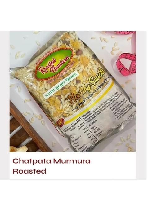 Crystal Namkeen Chatpata Murmura Roasted Crispy | Light & Tasty Indian Snack Spicy Puffed Rice Mix for Tea-Time Travel-(Pack of 3)