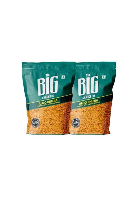 THE BIG SNACKS CO Aloo Bhujia 400g Pack | Classic Indian Namkeen Crispy, Spicy & Flavorful Snack
