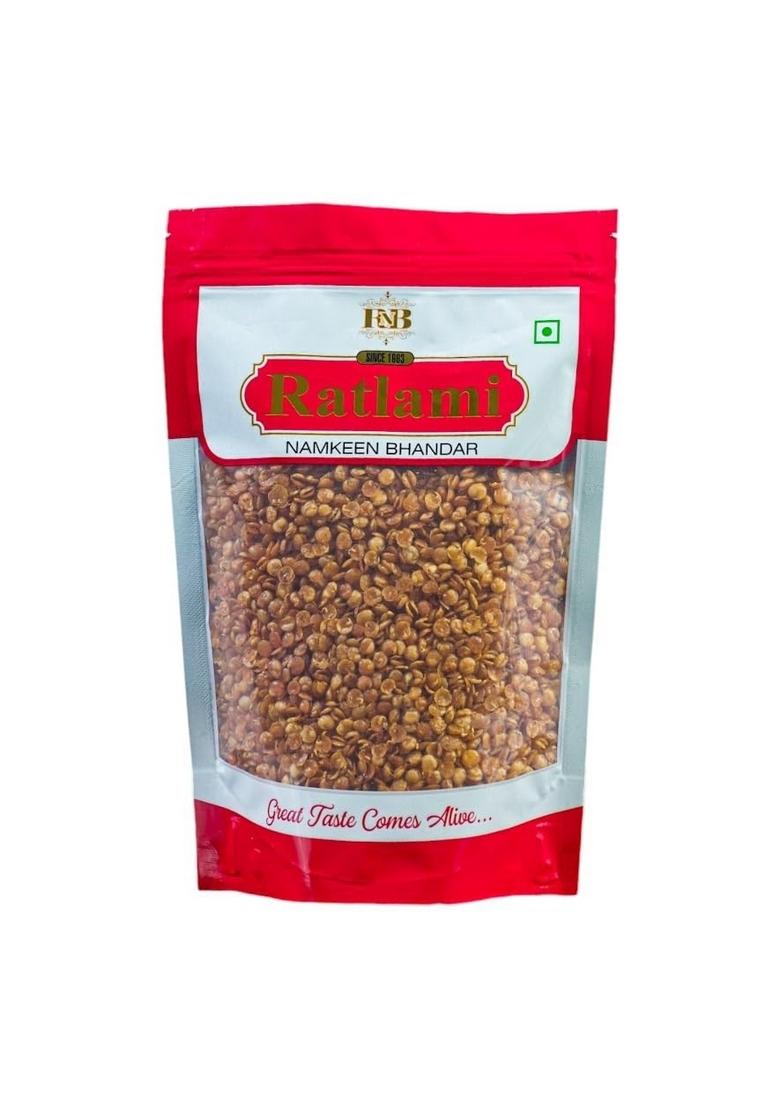 RATLAMI NAMKEEN BHANDAR Lal Masur Dal, Masala Dal (250 Gram) Made of 100% Ground Nut Oil, Tasty Snacks