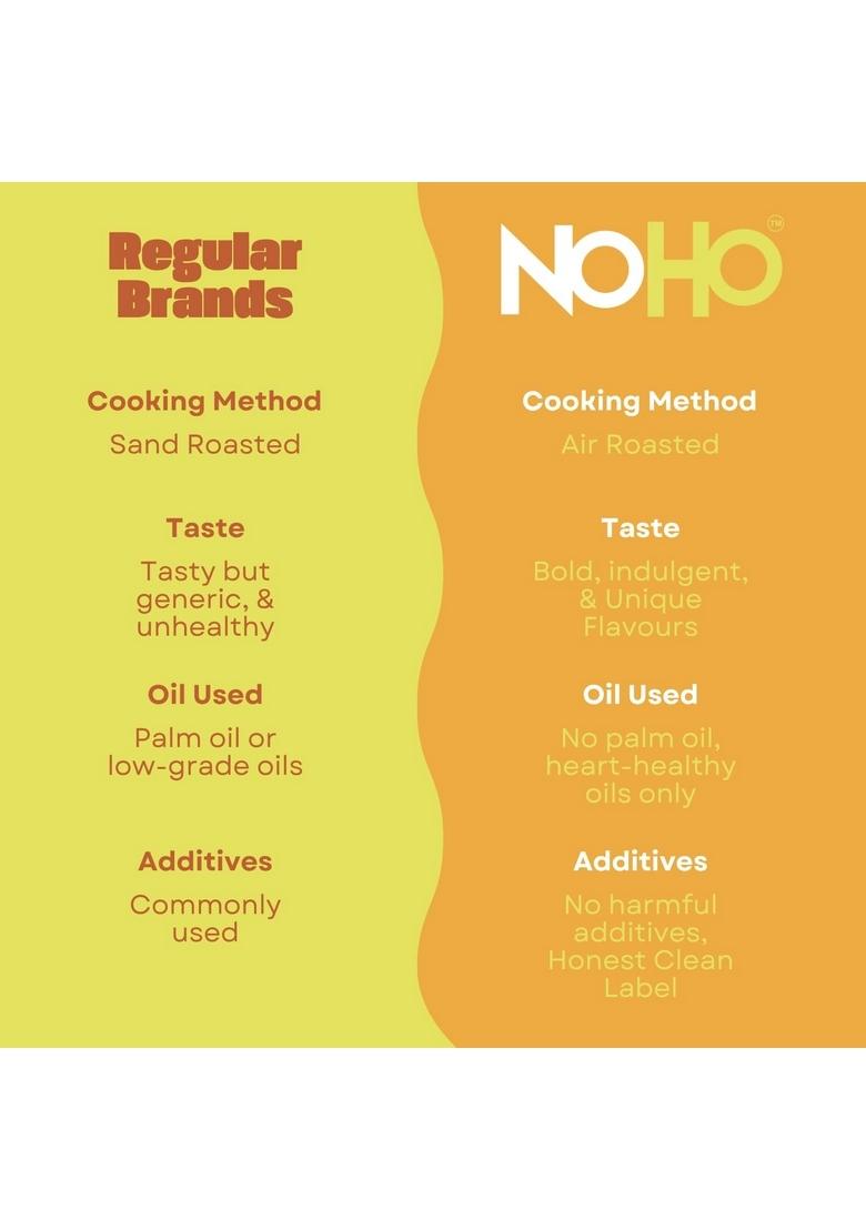 NoHo Roasted Chana | Tastiest Hing Jeera You ll Ever Try Healthy Protein Snack Double 19% Crunchy Namkeen Alternative Bold Flavour 3 x 105g