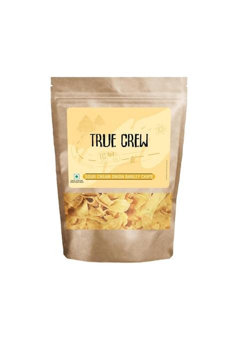 Sri TATTVA shuddhta ka naam TRUE CREW - Sour Cream Onion Barley Chips, 125 g