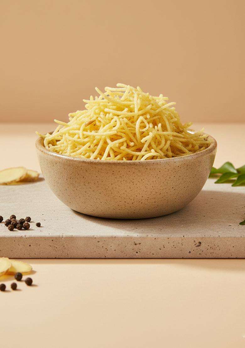 Organic Bites Ready to Fry Raw Potato Sev (Aloo Lachha) (900 Gm) - Indya
