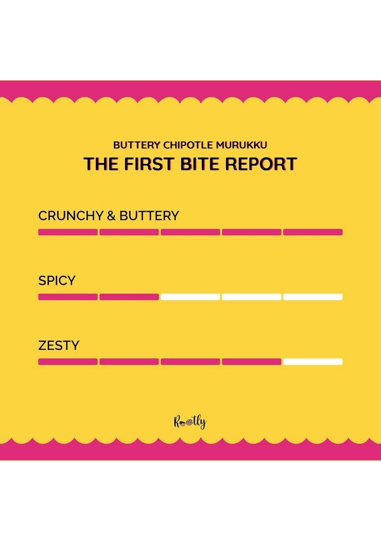 ROOTLY Buttery Chipotle Murukku | South Indian Snack with a twist Crispy, Tangy Chakli Tea Time & Party No Palm Oil or Preservatives Pack of 2 (400 gm)