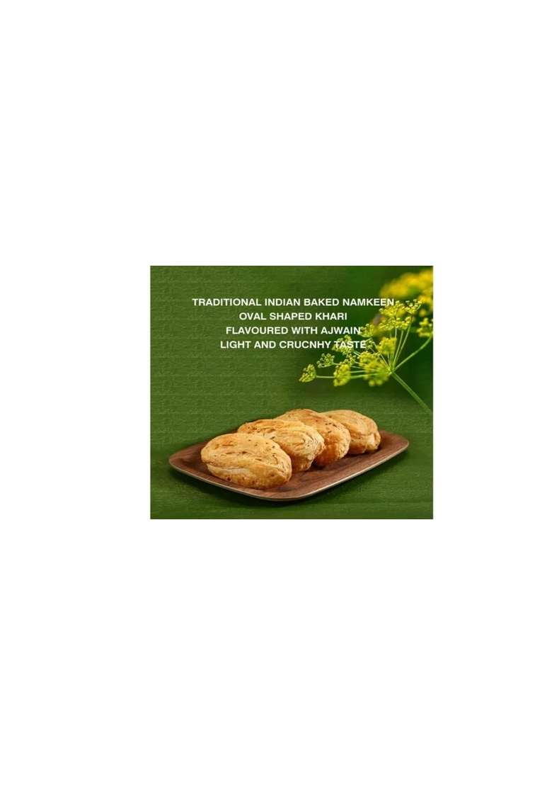 GHOTARAM Special Malad Traditional Khari Fan Mouth-Watering Fain Puff|Crunchy Breakfast Puff Snack Coffee-Chai-tea Snacks/Healthy and Tasty-300g(150g*2Pac) - Indya
