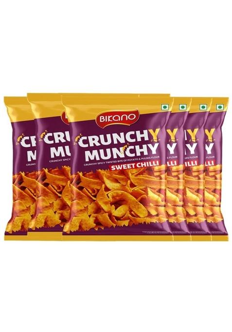 BIKANO Crunchy Munchy Sweet Chilli 90g (Pack Of Eight) Spicy & Delicious Snack for Every Occasion |