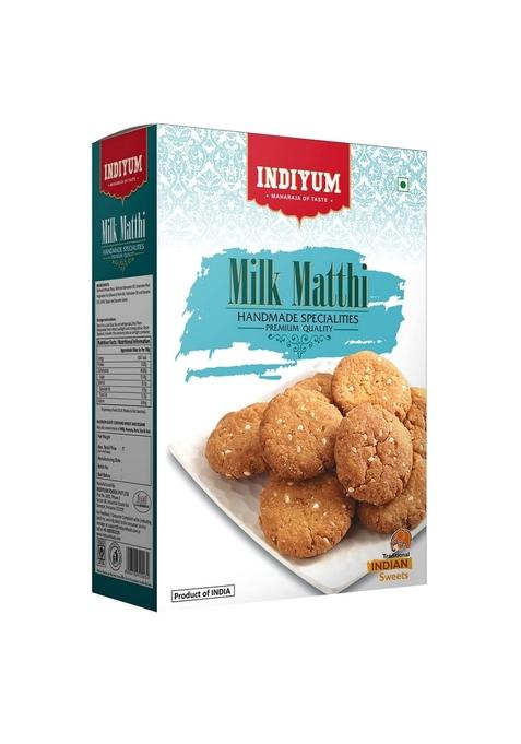 Indiyum Milk Matthi Homemade Specialities | Light Sweet Treditional Indian Biscuits with sesame seeds 300g