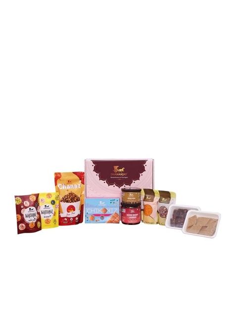DHANANJAY Arogya Celebration Gift Box | Premium of Wellness with Assorted Healthy Delights Festive Indulgence Natural Goodness, Traditional Taste & Thoughtful Gifting