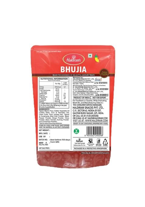 Haldiram's Bhujia 1kg | All Time Favourite Perfect Tea-Time Ready to Eat Crispy & Light Snacks Spicy Tadka Indian Namkeen Savouries