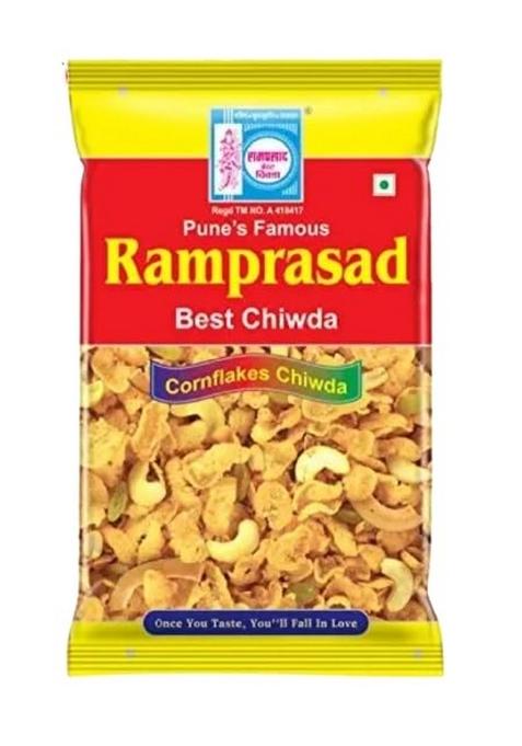 RAMPRASAD BEST CHIWADA Chiwda - Cornflakes | Fresh & Delicious quick snacking |Namkeen Makai (50gm, Pack of 10)