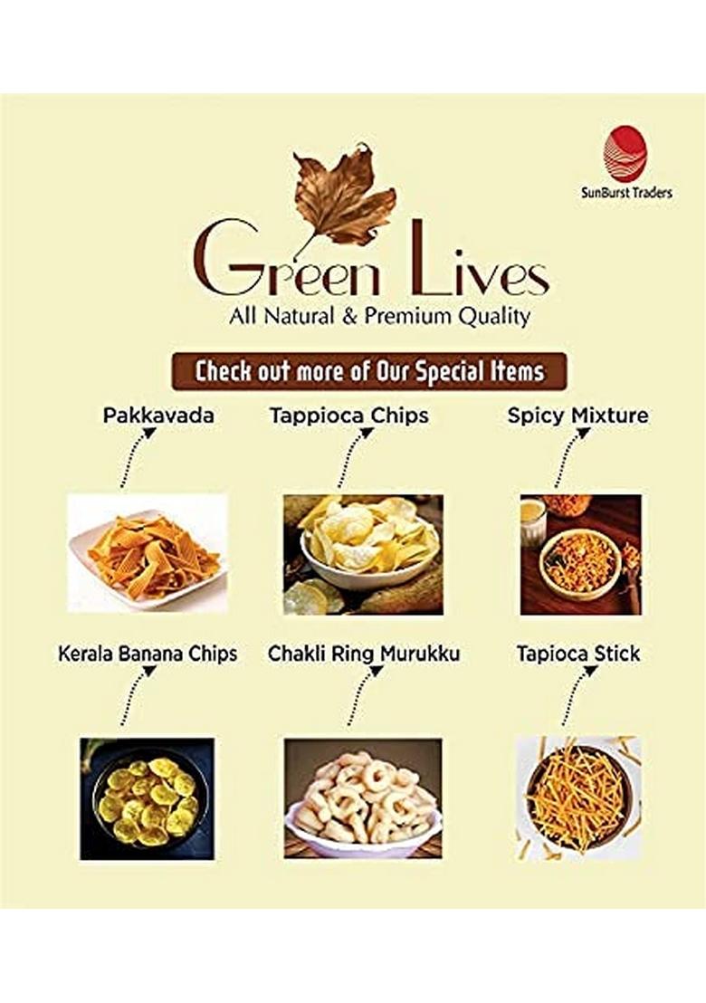 Green Lives Spicy Kerala Mixture Authentic Homemade South Indian Snack | Crunchy Masala Namkeen for Tea Time & Festivals 400 g