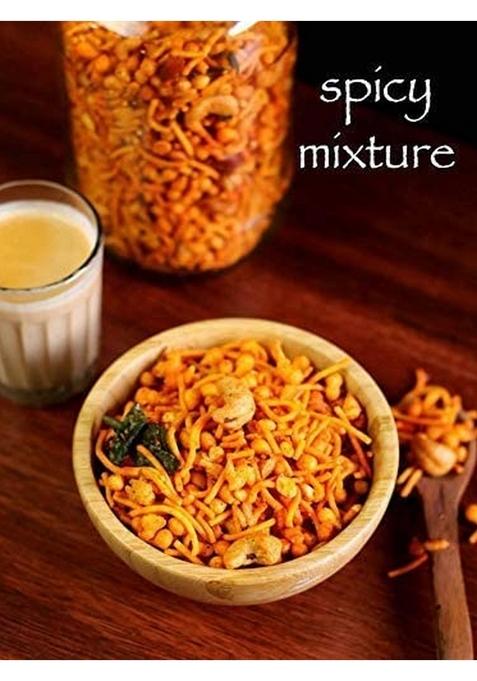 Green Lives Spicy Kerala Mixture Authentic Homemade South Indian Snack | Crunchy Masala Namkeen for Tea Time & Festivals 400 g