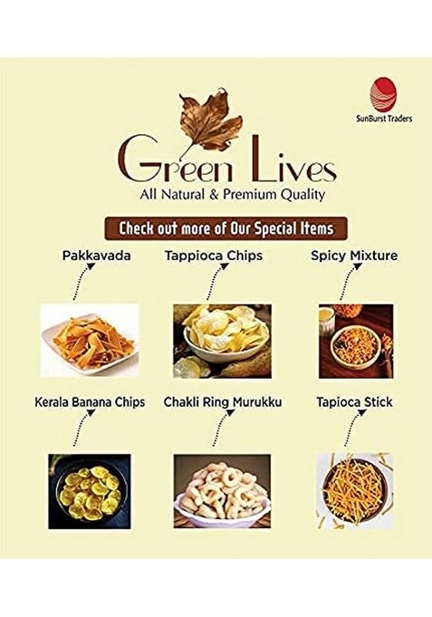 Green Lives Spicy Kerala Mixture Authentic Homemade South Indian Snack | Crunchy Masala Namkeen for Tea Time & Festivals 400 g