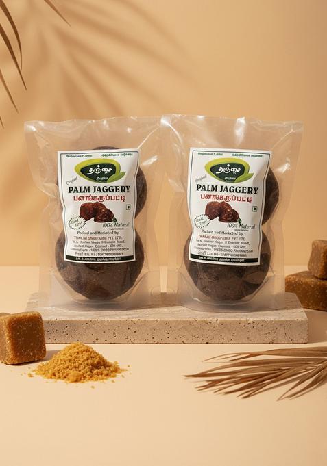 Thanjai Natural Pure Palm Jaggery 1000 Grams 100% (No Added Sugar, No Impurities, Colour, Preservatives)