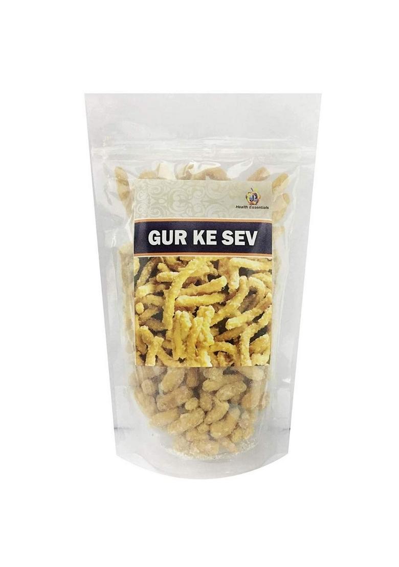 Jioo Organics Jaggery Meethe Gud Ki Sev | Besan Coated with Pack of 1 200 Gram