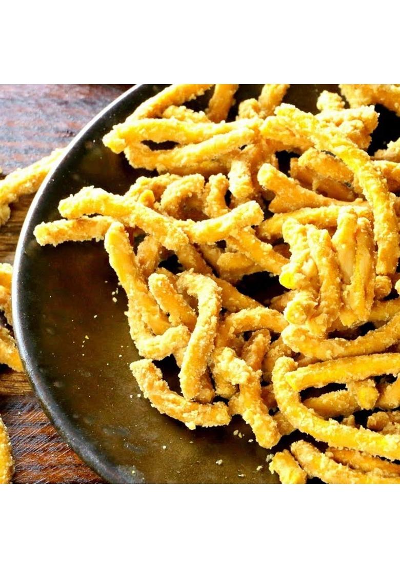 Jioo Organics Jaggery Meethe Gud Ki Sev | Besan Coated with Pack of 1 200 Gram