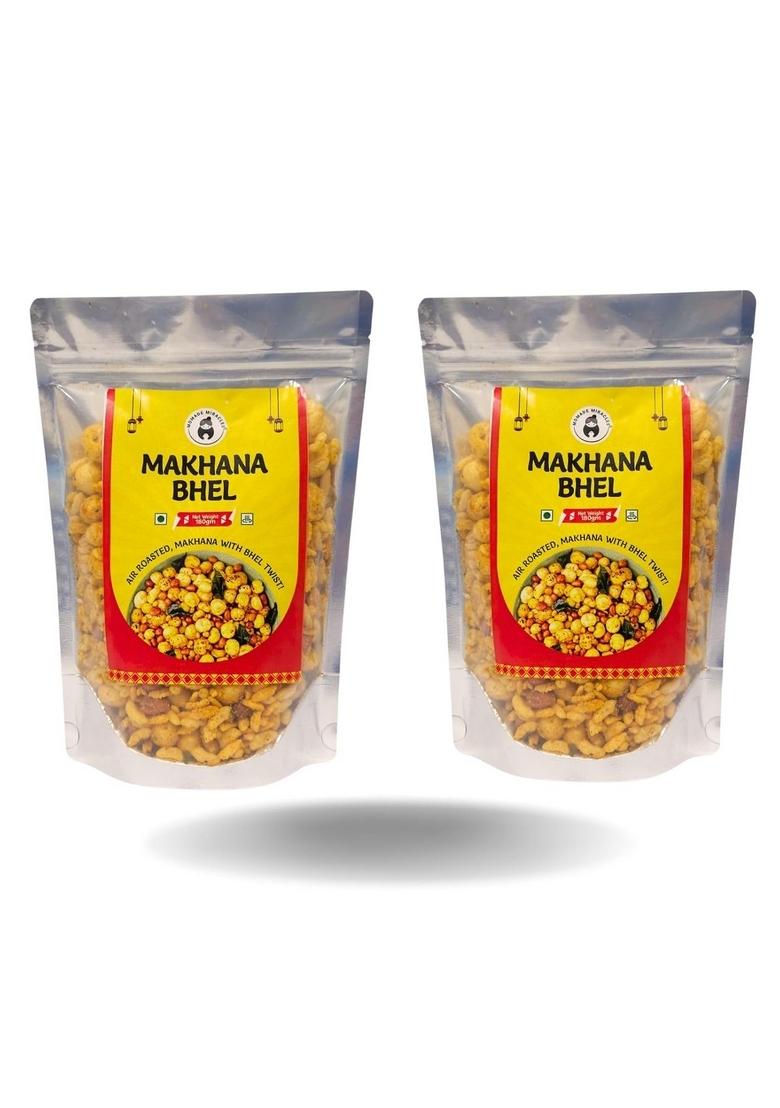 Momade Miracles Makhana Bhel 180g (PACK OF 2) | (Foxnut) Diet Mixture Namkeen Gluten free & Savouries High Protein Party Snack Delightfully Ready to Eat Snacks