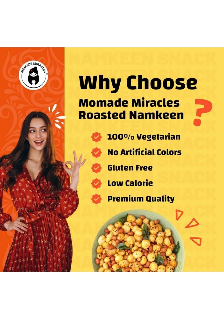 Momade Miracles Makhana Bhel 180g (PACK OF 2) | (Foxnut) Diet Mixture Namkeen Gluten free & Savouries High Protein Party Snack Delightfully Ready to Eat Snacks